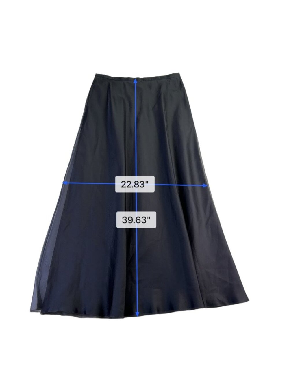 Escada Womens Black Maxi Skirt Elegant Formal A-Line Dry Clean Size 40 image 2